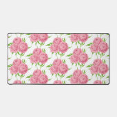 牡丹の花束の水彩模様 デスクマット (正面)