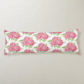 牡丹の花束の水彩模様 ボディピロー (裏面)