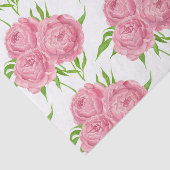 牡丹の花束の水彩模様 薄葉紙 (詳細)