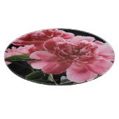 牡丹の花束クローズアップ：ピンクレッド カッティングボード (角)