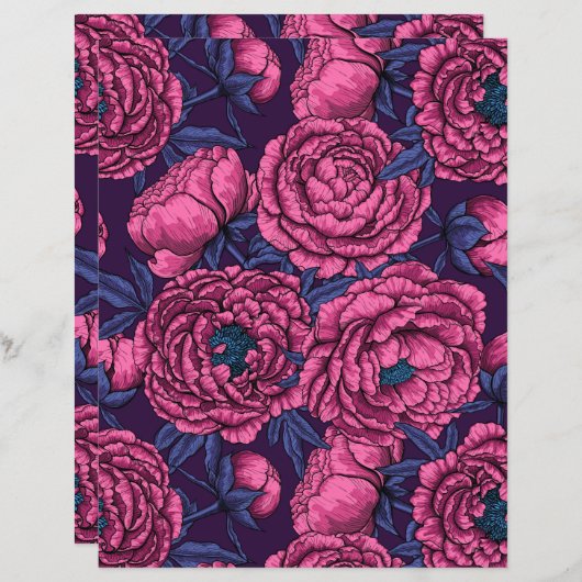 牡丹の花束 (正面/裏面)