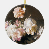 牡丹の花瓶 セラミックオーナメント (正面)