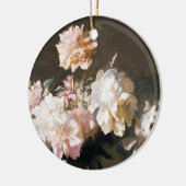 牡丹の花瓶 セラミックオーナメント (左)