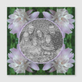 牡丹の花自然独自のフォトマグネットを作成 (正面)