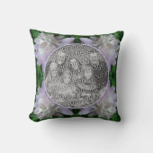 牡丹の花自然自分の写真を作成 クッション (正面)