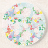 牡丹の花 コースター (正面)