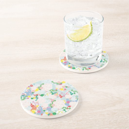 牡丹の花 コースター (側面)