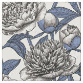 牡丹の花 ファブリック (クローズアップ)
