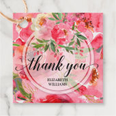 牡丹の花 フェイバータグ (正面)