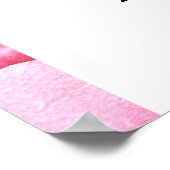 牡丹の花 – ブライダルシャワー歓迎サイン ポスター (角)