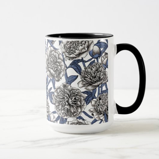 牡丹の花 マグカップ (右)