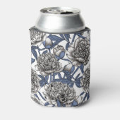 牡丹の花 缶クーラー (缶裏面)