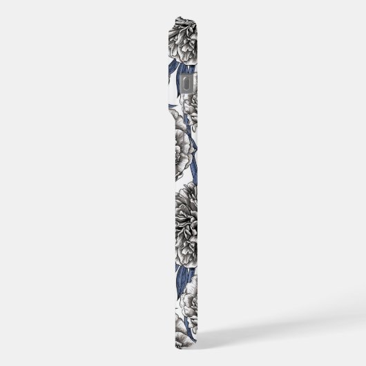 牡丹の花 iPhoneケース (左側面)