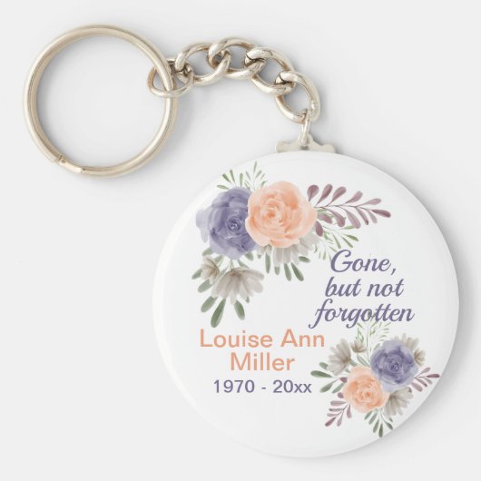 牡丹の記念碑は消え忘れた キーホルダー (正面)