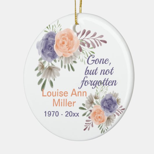 牡丹の記念碑は消え忘れた セラミックオーナメント (左)