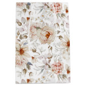 牡丹の開花 ミディアムペーパーバッグ (正面)