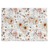 牡丹の開花 ラージペーパーバッグ (正面)