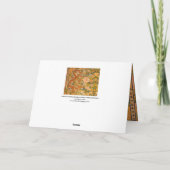 牡丹の間のドラゴン，花。葉緑のフローラ シーズンカード (裏面)