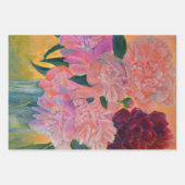 牡丹の静物画絵画像 ラッピングペーパーシート (正面2)
