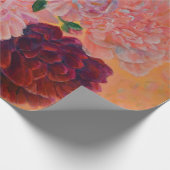 牡丹の静物画絵画像 ラッピングペーパー (角)