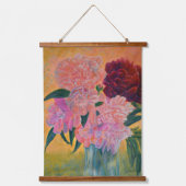 牡丹の静物画絵画像 吊り下げ型タペストリー (正面2)