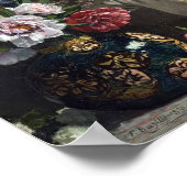 牡丹の黒い女性 |フレデリックéバéザイル ポスター (角)