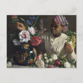 牡丹の黒い女性 |フレデリックéバéザイル ポストカード (正面)