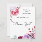 牡丹は私の花の女の子の提案 ノートカード (正面)