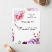 牡丹は私の花の女の子の提案 ノートカード (正面/裏面インサイチュ)