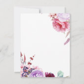 牡丹は私の花の女の子の提案 ノートカード (裏面)