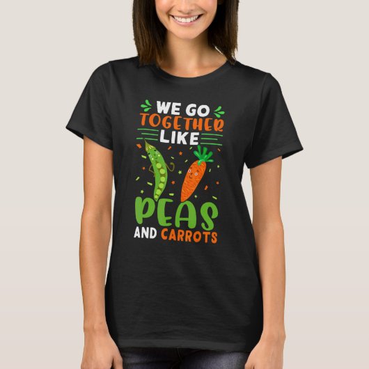 牡丹や人参のように行く Tシャツ (正面)