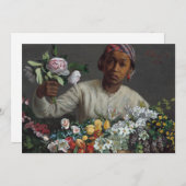 牡丹を巻いた若い女性 | Frdric Bazilleéカーéド (正面/裏面)