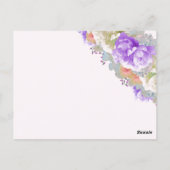 牡丹アプリコット及び梅テーブル座席番号カード ポストカード (裏面)