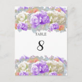 牡丹アプリコット及び梅テーブル座席番号カード ポストカード (正面)