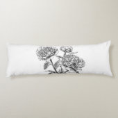 牡丹インクスケッチ ボディピロー (裏面)