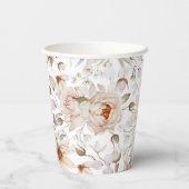 牡丹イン開花紙カップ 紙コップ (裏面)