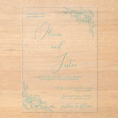 牡丹エレガンス結婚ズ アクリル招待状 (正面)