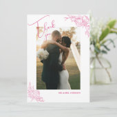 牡丹エレガンス結婚ズ サンキューカード (スタンド正面)