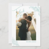 牡丹エレガンス結婚ズ サンキューカード (正面)