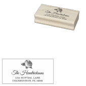 牡丹エレガントの花住所 ラバースタンプ (押印)