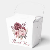 牡丹エレガントサンキューウォーターカラーフローラ結婚ズ フェイバーボックス (正面)
