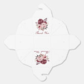 牡丹エレガントサンキューウォーターカラーフローラ結婚ズ フェイバーボックス (見開き)