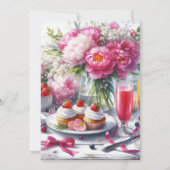 牡丹エレガントフローラ誕生日ブランチ 招待状 (裏面)