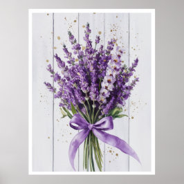 牡丹エレガントブーケ水彩ウォールアート&ポスター ポスター