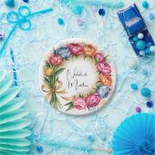 牡丹エレガントブーケ結婚ス ペーパープレート (パーティー)