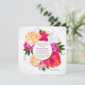 牡丹エレガント婚約招待状 招待状 (スタンド正面)