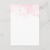 牡丹エレガント水色の結婚詳細 エンクロージャーカード (裏面)