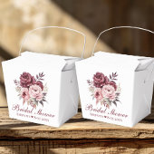 牡丹エレガント水色フローラブライダルシャワー フェイバーボックス