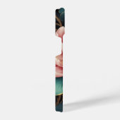 牡丹エレガント花の植物芸術 iPhoneケース (右側面)