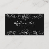 牡丹エレガント花シック花屋 名刺 (正面)